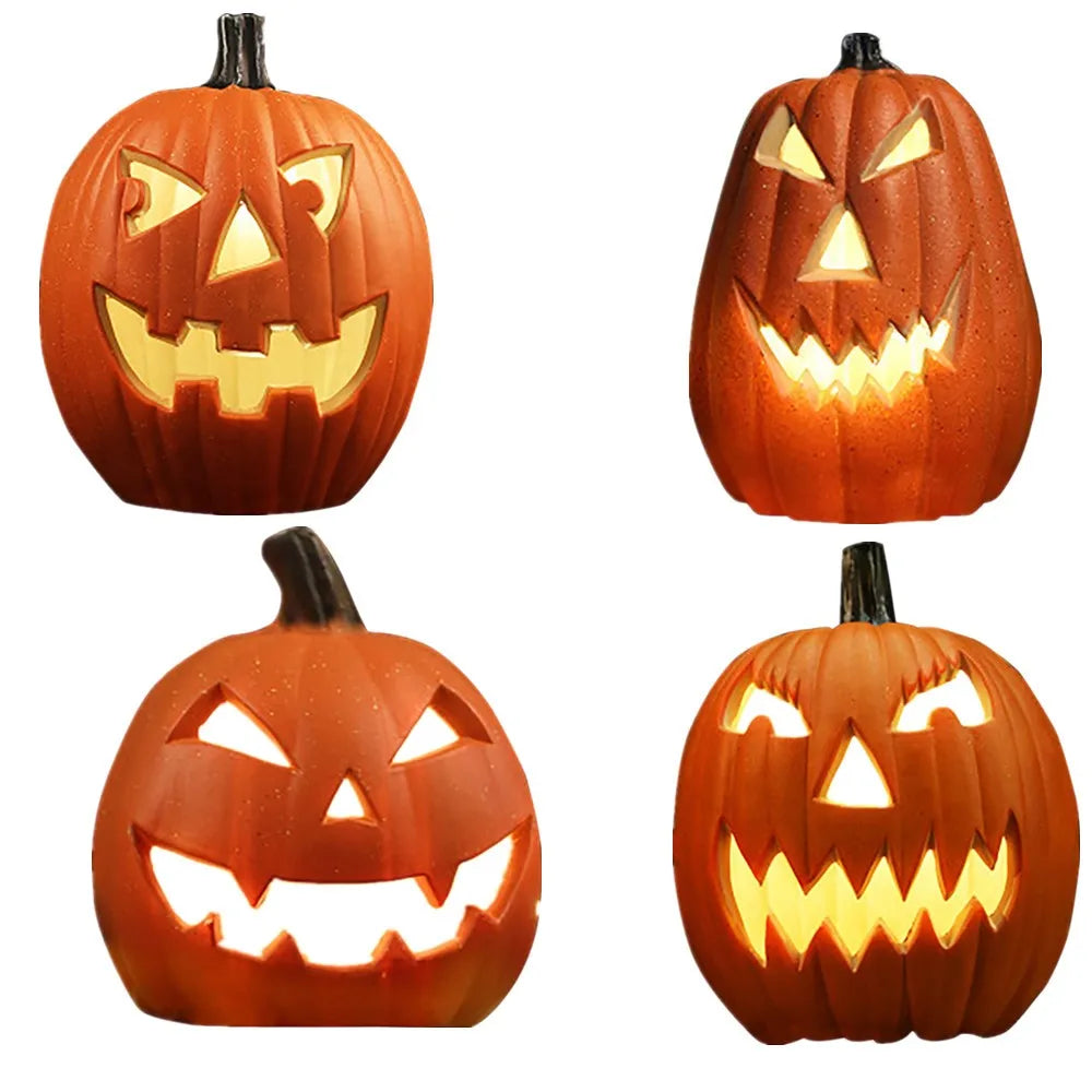 Halloween Pumpkin Light, 10-Inch Hollow Seasonal Decoration