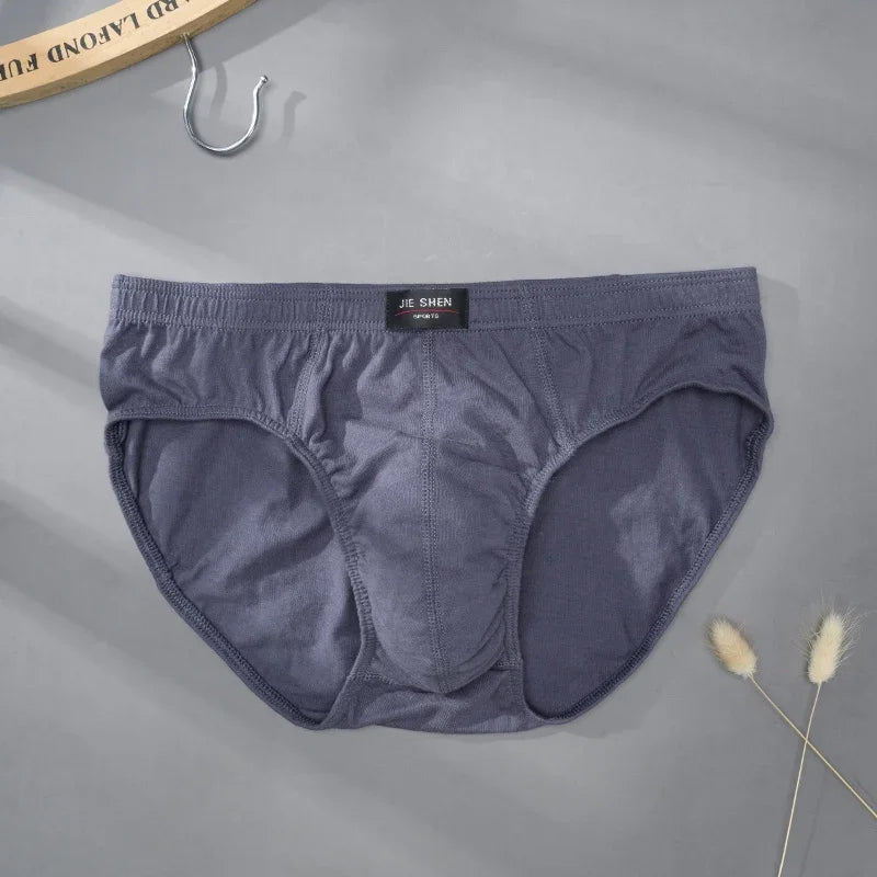 1PC Cotton Briefs Men's Comfortable Underpants Male Breathable Underwear Lingerie Panties Plue Size Xl -5XL