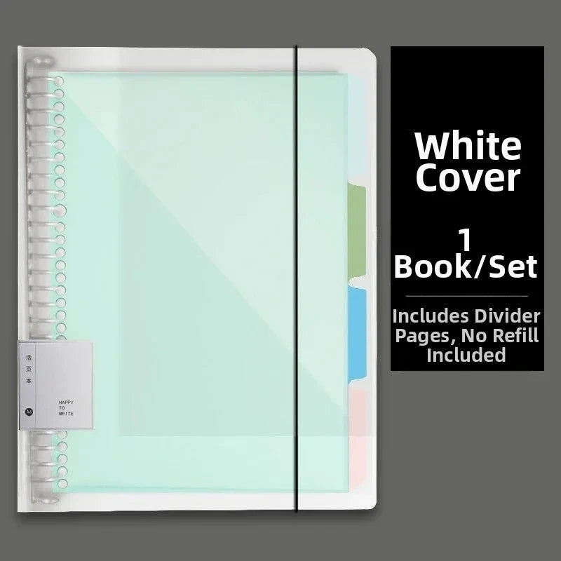 60Sheet Replaceable Refill Loose Leaf Notebook A4 A5 B5 Spiral Binder Paper Index Writing Book Stationery Office School Supplies