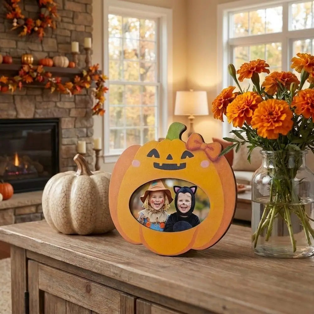Halloween Ghost Wooden Picture Frame Tabletop Decor