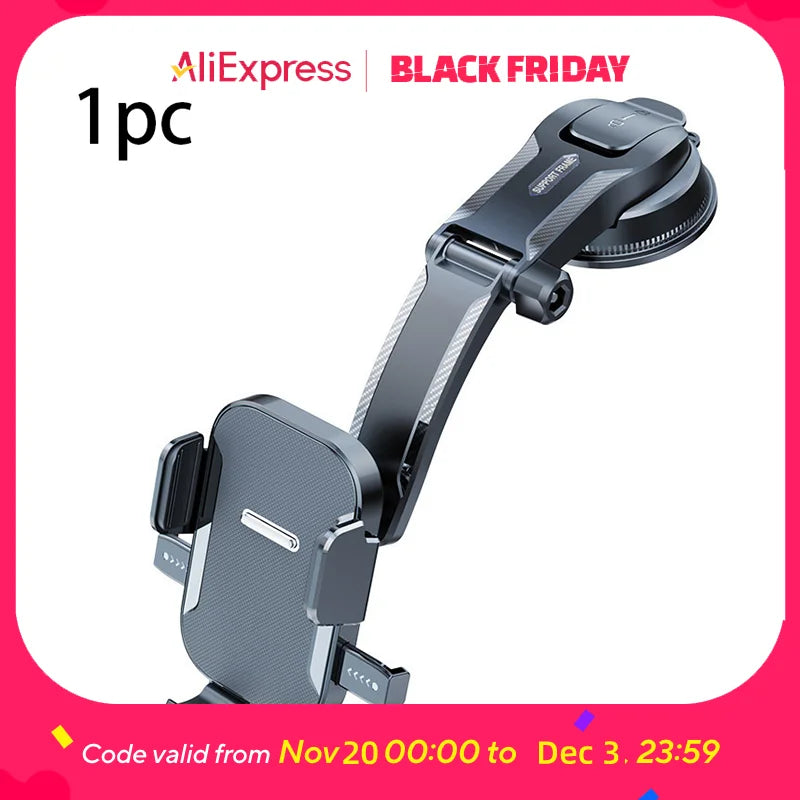 360° Rotating Air Vent Car Phone Mount - Nano Silicone Grip, Foldable, Screen & Charging Port Friendly