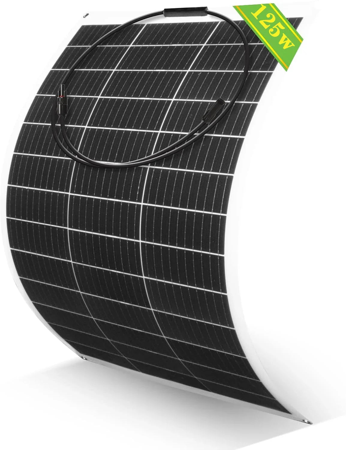 JINGYANGPV Flexible Monocrystalline Solar Panel, 125W
