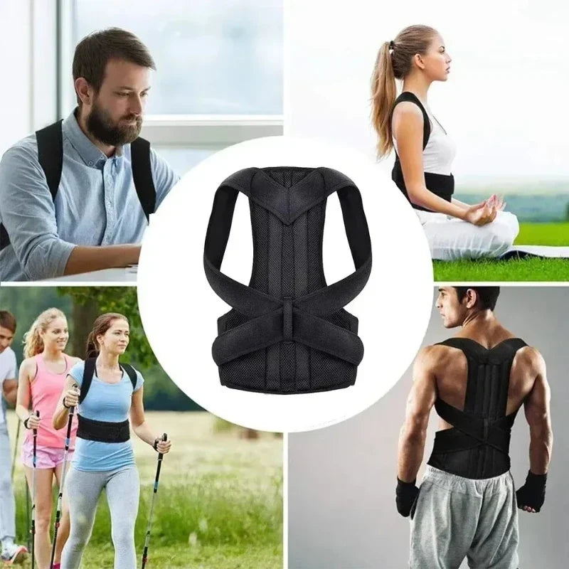 Adjustable Posture Corrector Men Women Breathable Anti Hunchback Back Brace Lumbar Support Shoulder Straightener