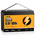 RVPOZWER,Lithium Iron Phosphate Energy Storage Battery,Long Cycle Durable Portable Rechargeable Power Pack With Built-in BMS,Ideal For Motorhome,Camper Van,Travel Trailer,Marine Vessel,Off-Grid Solar & Household Backup Power,