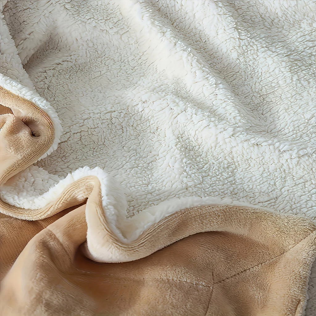 Sherpa Fleece Bed Blanket Twin Size Super Soft Fuzzy Plush Warm Cozy Fluffy Microfiber Couch Throw Velvet Double Reversible 5Lbs