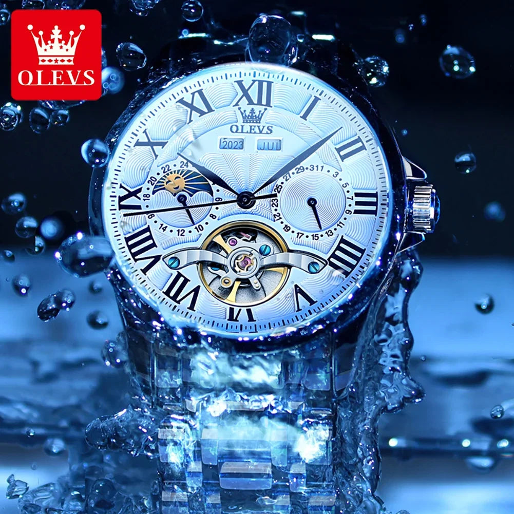 OLEVS 7013 Automatic Mechanical Watch with Moon Phase