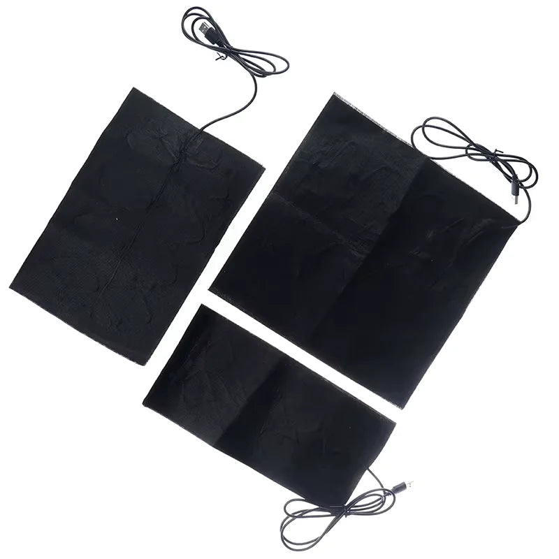 5V USB Carbon Fiber Electric Heater High Temperature 50-60℃ Waist Knee Pain Relief Fast Heating Portable Pad