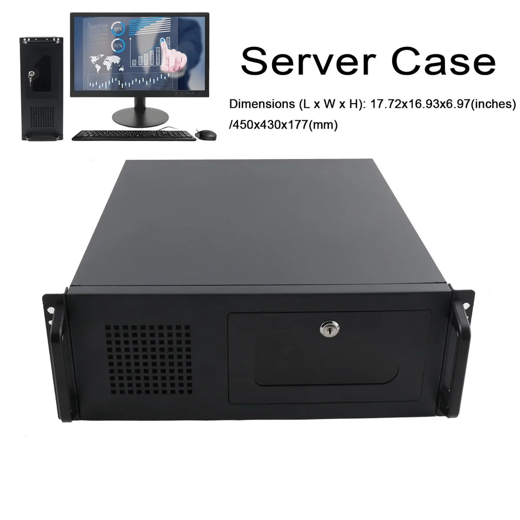 Desktop computer 4U server Industrial control workstation Main box 7 Hard disk Full tower multi-disk chassis