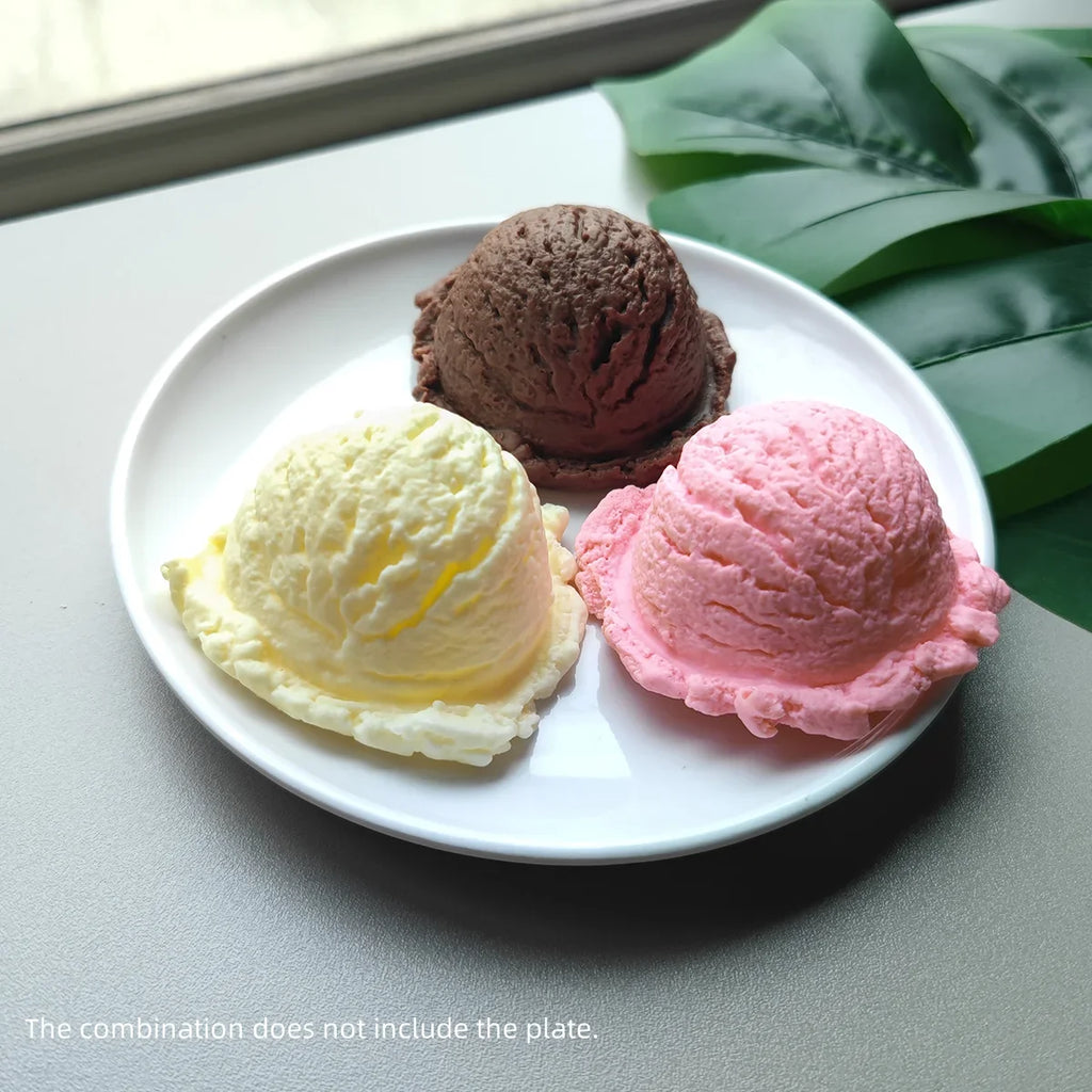 13-Piece Faux Ice Cream Decor Set