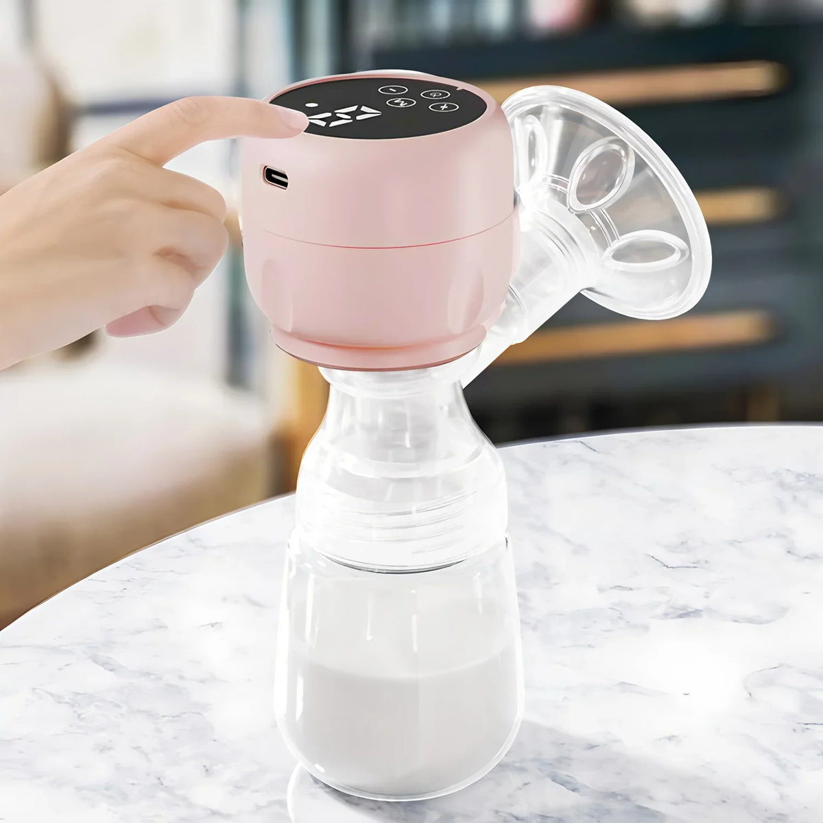 Electric Breast Pump Intelligent Integrated High Suction Breast Pump Breast Milk Postpartum Fortable Painless and Silent Breast