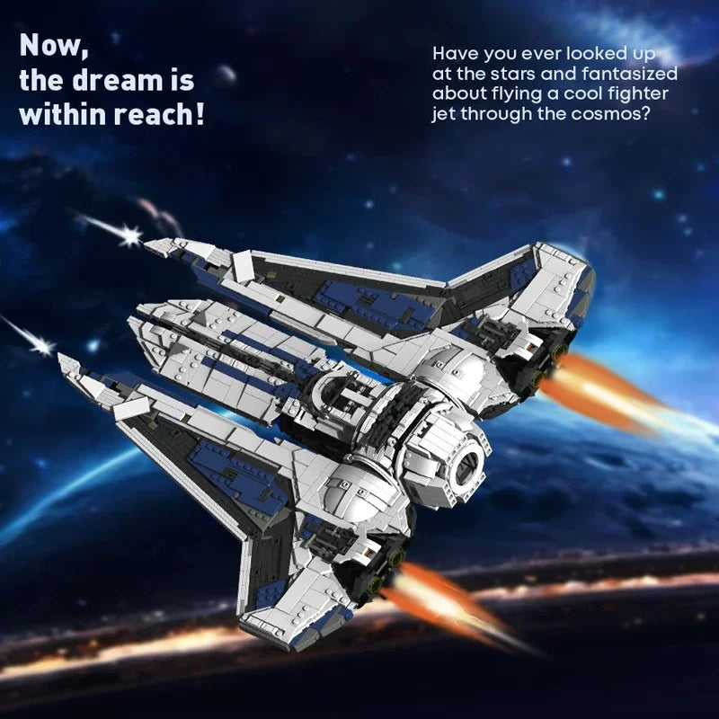 Barweer 2948-Piece MOC Kom'rk-Class Fighter Transport Building Block Model
