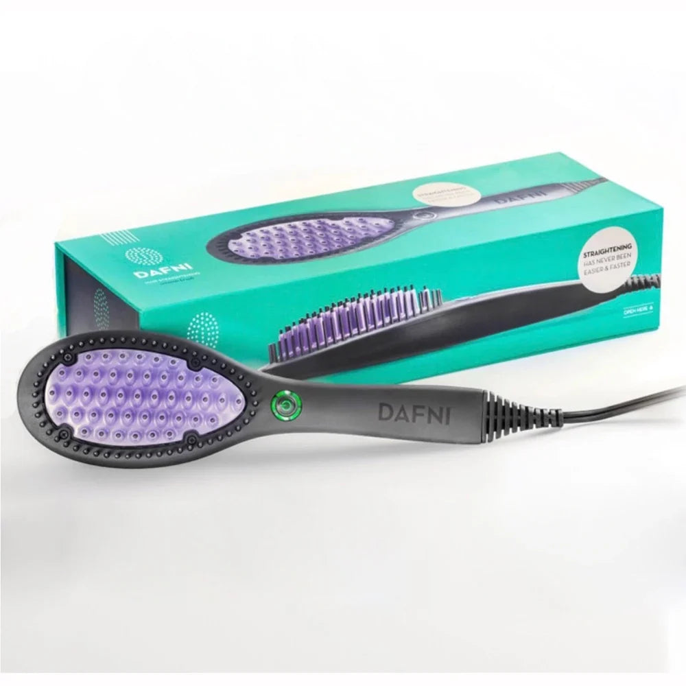 Hot Comb Hair Straightener Brush Ionic Anti Scald Curling Iron Ceramic PTC Fast Heating Straightening Curler Stying Tool