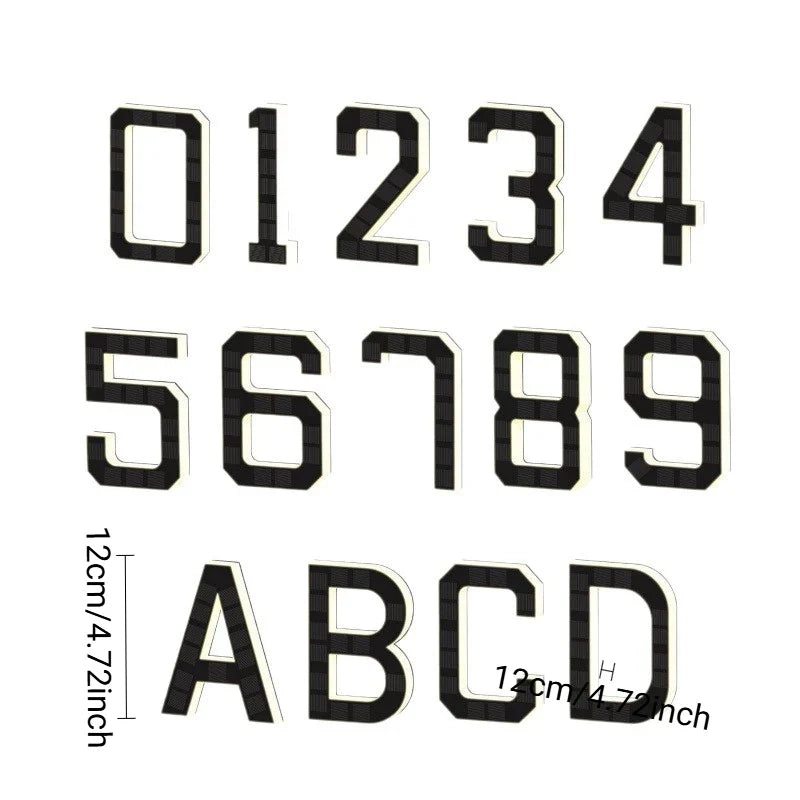 LED Solar House Number Light Waterproof Address Sign Modern Light Sensor Door Plate for Outdoor Home Yard Wall Decoration Use