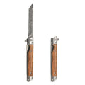 Multi-functional outdoor folding knife, high-hardness Damascus steel folding knife, portable fruit knife