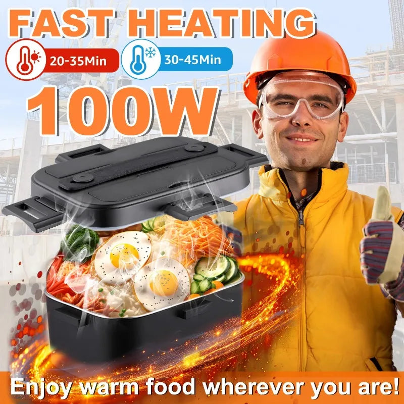 100W 1.8L Electric Lunch Box with Digital Temperature Control