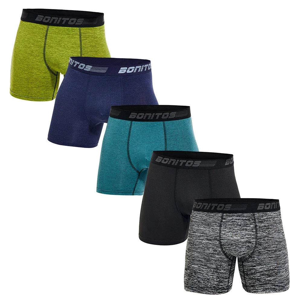 5pcs Pack 2025 Men Panties Polyester Underwear Male Brand Boxer And Underpants For Homme Lot Luxury Set Sexy Shorts Gift Slip