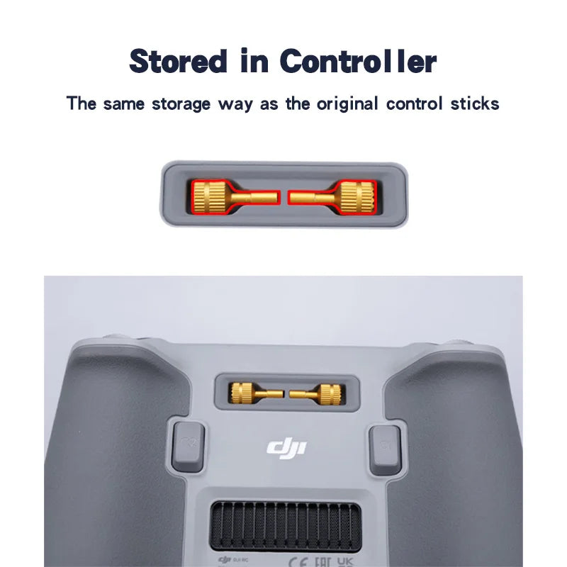 Remote Control Joysticks for DJI Air 3 RC 2/RC Aluminium Alloy For DJI Mini 3 Pro/Mini 3/Mavic 3 Pro/Mini 4 Pro Drone Accessory