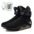 Remote Control LED Mag Shoes Fashion Light Up Sneakers  for Men Air Shoes USB Recharging Shoes Back To The Future Boots 1989
