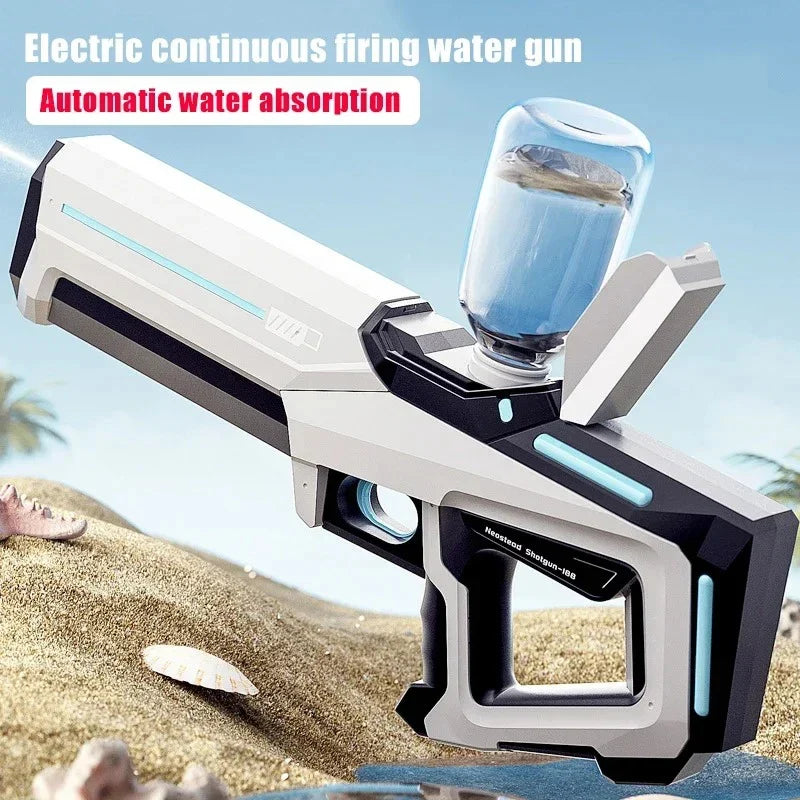 Electric Water Guns For Adults Powerful Squirt Automatic Water Suction Water Blasters Summer Outdoor Beach Toy For Boys Kid Gift