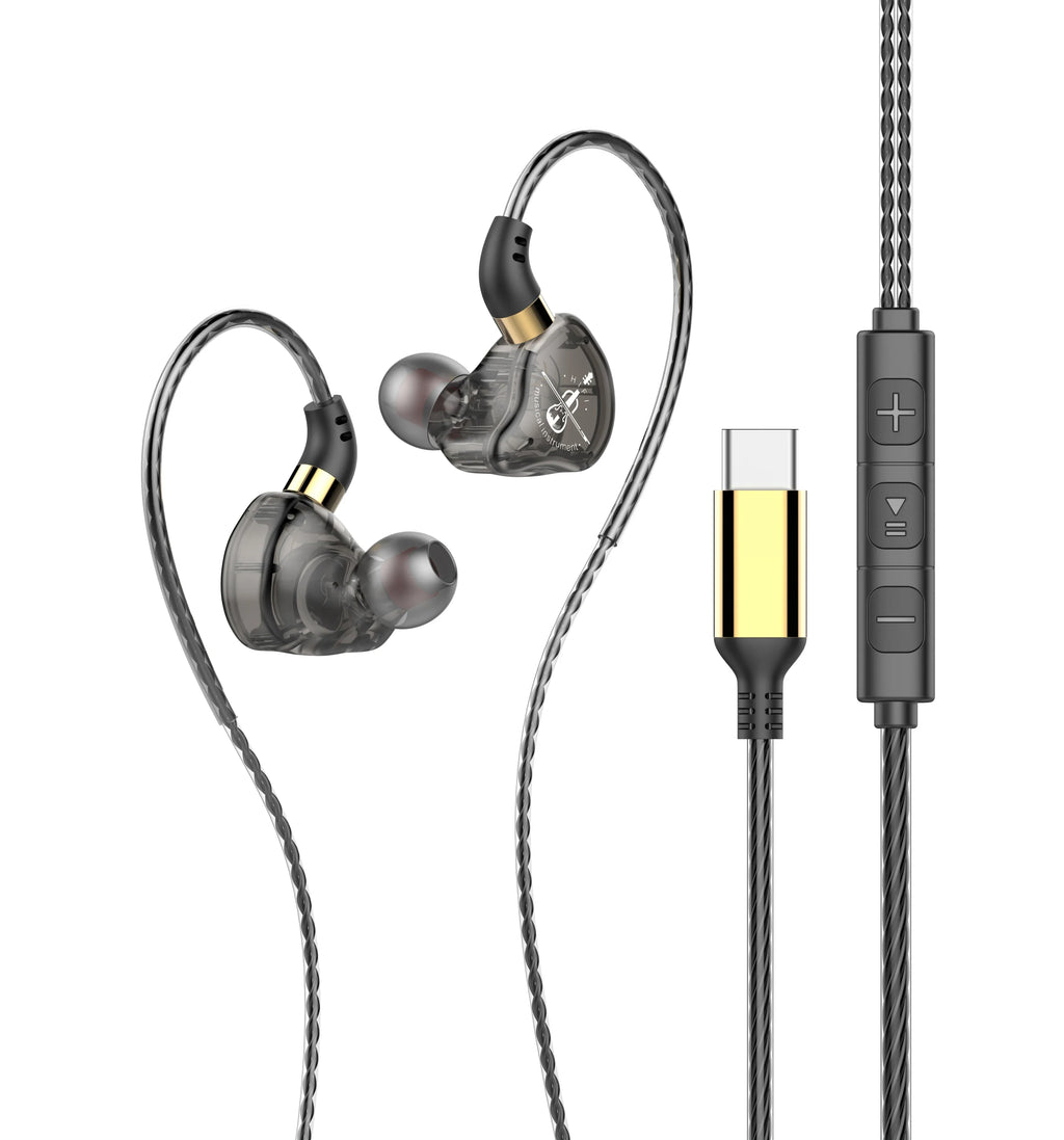 Original AK6 3.5mm Jack Wired Headphones Type C Plug Hifi Bass Stereo Earphone In-Ear Headset Game Earbuds for Xiaomi Samsung