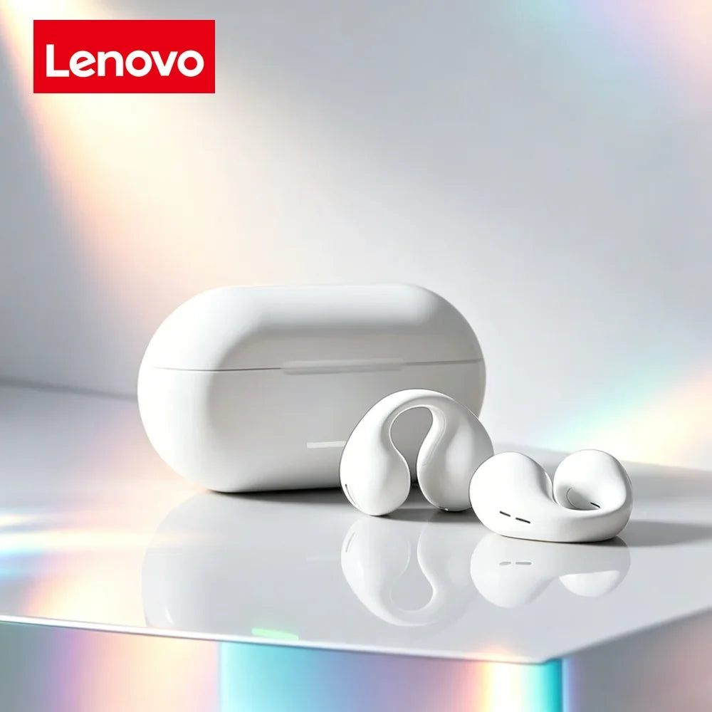 Lenovo Original T75 Sound Quality Wireless Headphones Bone Conduction Sports Bluetooth Earphones 9D HiFi Sound Touch Control