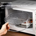 BPA Free PC Microwave Splatter Cover Heat Resistant With Handle Food Dish Shield for Kitchen Cooking Use