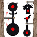 360 ° Rotation 3mm Steel Bear Bird Rooster Shooting Targets - Suitable for BB Guns, Air Rifles,Pistols Outdoor Shooting Practice
