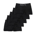 5 Pcs Thin Style Men's High Elastic Plain Color Comfortable Boxer Briefs Panties Breathable Pantyhose