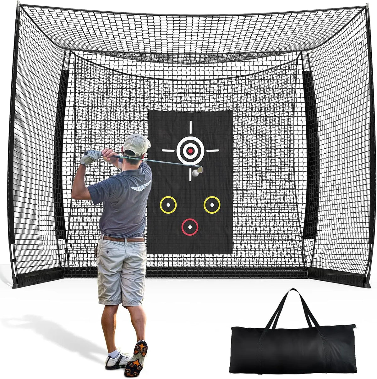 10 ft X 8 ft Impact Screen Choose Printed Graphics Blank Simulator Screen Training Aids Cage Golf Practice Hitting Net