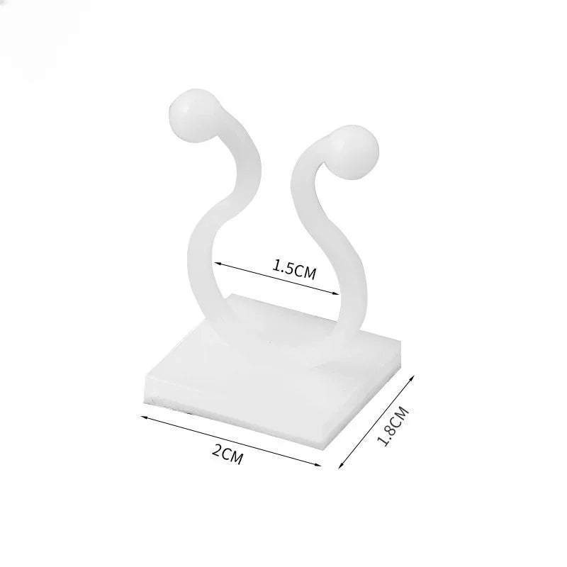 10/30/50pcs Home Garden Plant Climbing Wall Fixture Clips Rattan Vine Fixer Self-Adhesive Plant Climbing Wall Fixed Buckle Hook