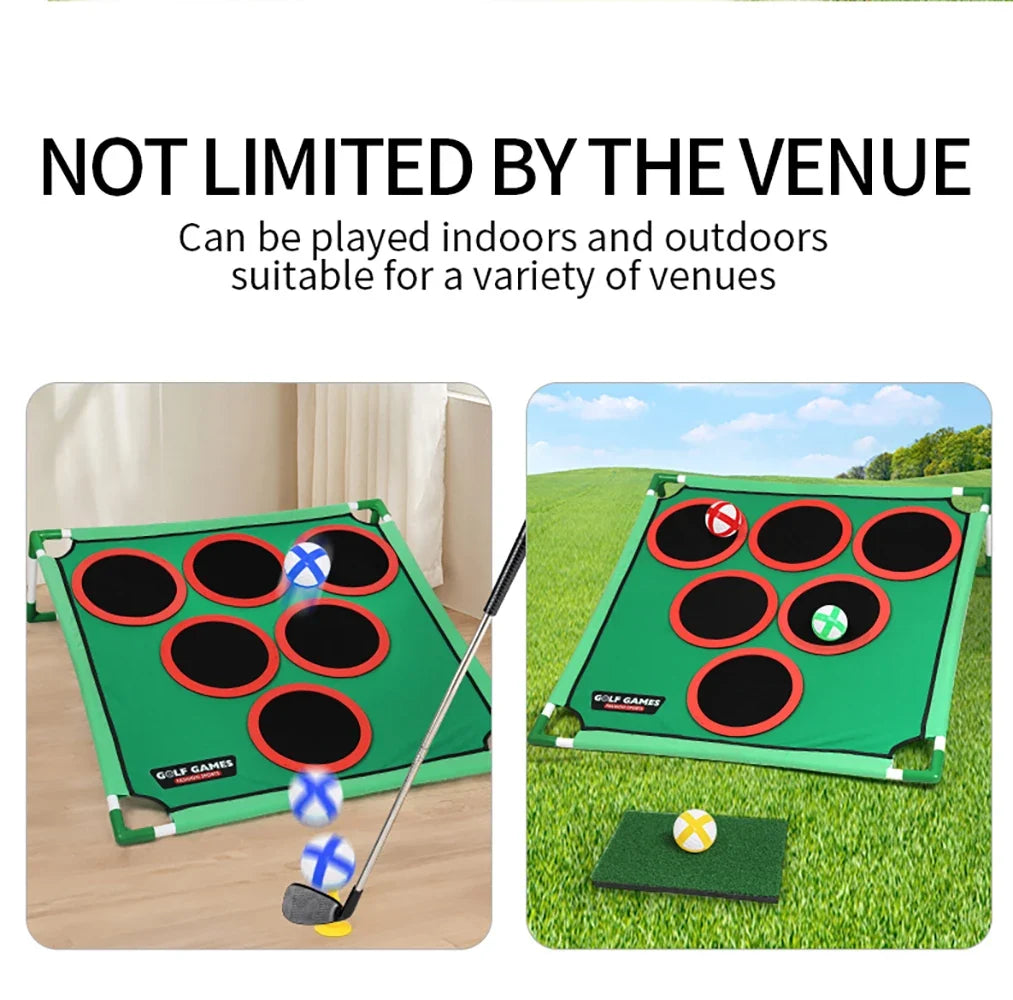 Portable Golf Net Fun Yard Games Backyard Games For Young Adults Kids And Golfers Easy Assembly Casual Home Golf Games Toy
