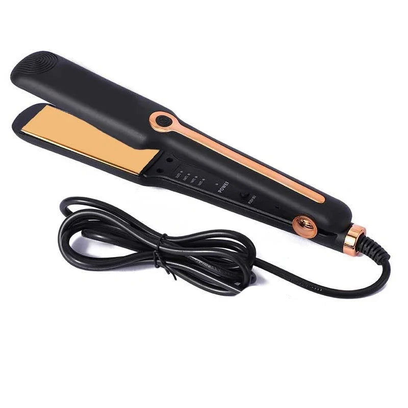 Negative Ion Hair Straightener Curling Iron Ceramic Flat Iron Negative Ion Wide Plate Temperature Adjustable Hair Straig