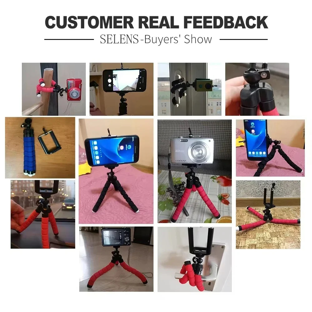 Tripods Tripod For Phone Mobile Camera Holder Clip Smartphone Monopod Tripe Stand Octopus Mini Tripod Stativ For Phone