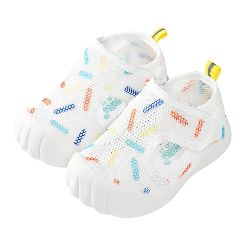 Summer Breathable Air Mesh Kids Sandals 1-4T Baby Unisex Casual Shoes Anti-slip Soft Sole First Walkers Infant Lightweight Shoes