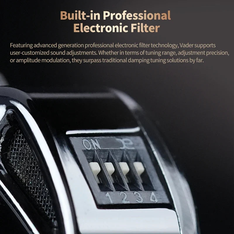 KZ Vader In Ear Monitor, HiFi Headphone, Customisable Headphone Switch Adjustment, Zobel Network Headset Design