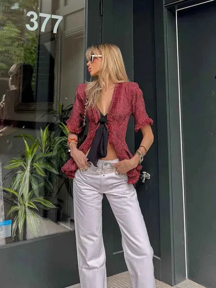 Blusa Vintage con Flecos: Elegancia y Comodidad para el Verano 2026