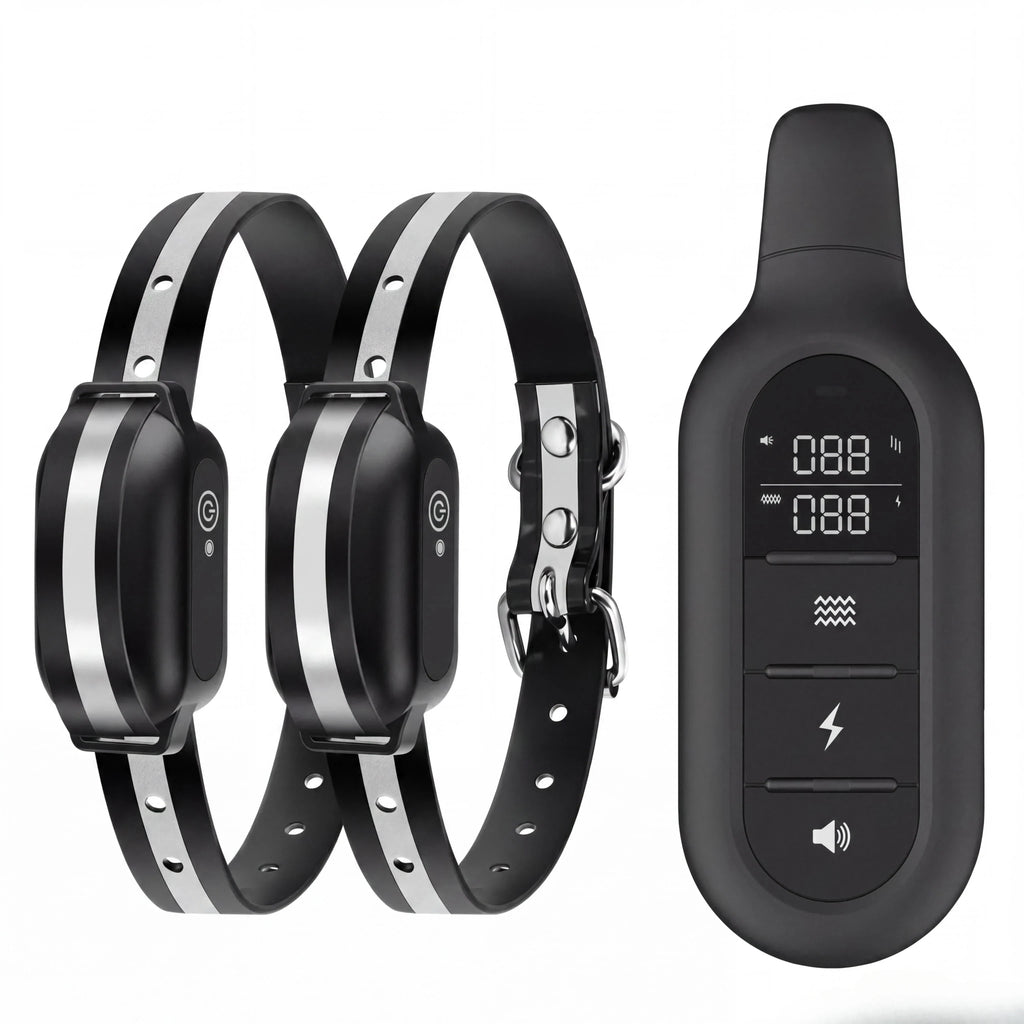 1000M Dog Training Collar Remote Control, Waterproof Rechargeable Dog Bark Collar with Shock Vibration Modes for All Dogs