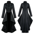 Women’s Gothic Steampunk Tailcoat Jacket, Halloween Costume