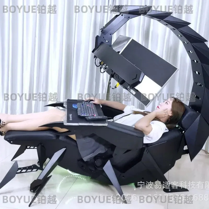 Scorpio Esports Cockpit Zero Gravity Reclining Gaming Chair Space Capsule PC Racing Seat Immersive Simulator Pod for Gamer