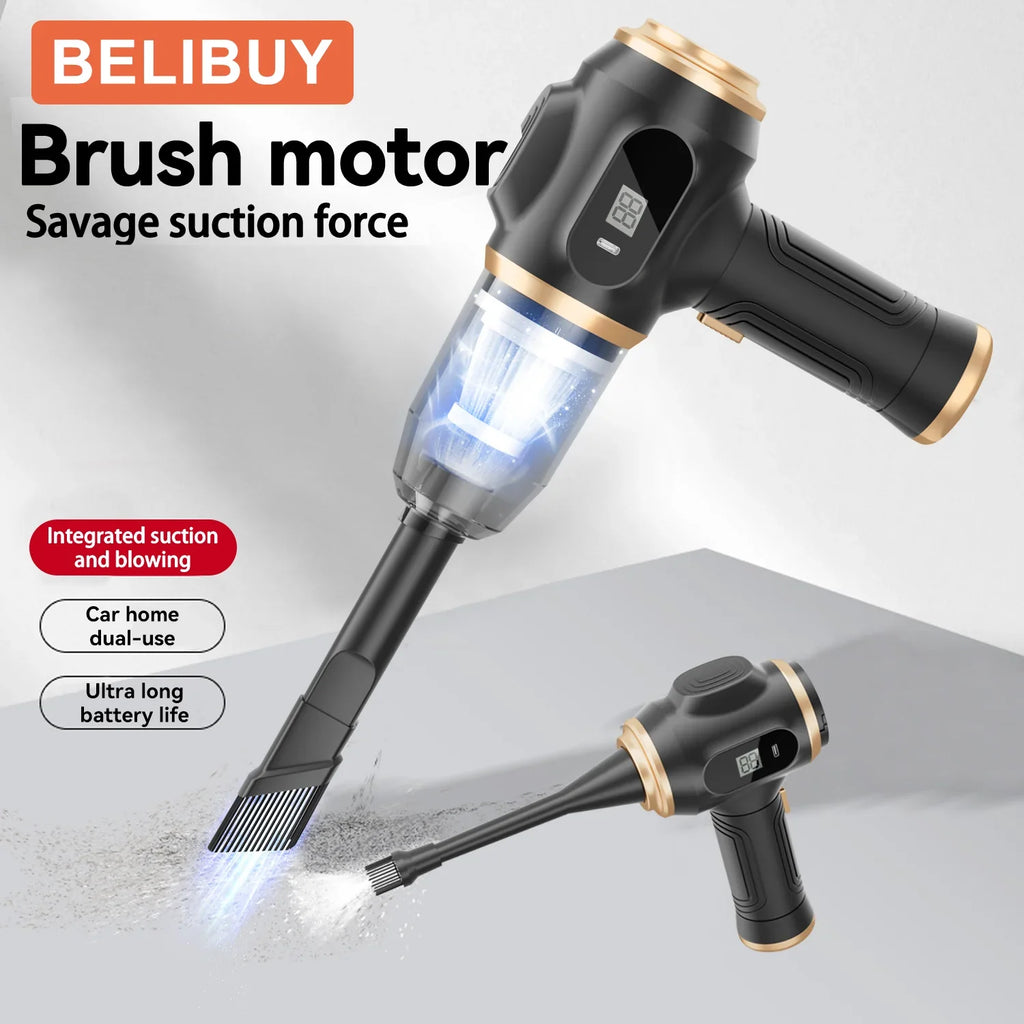 BELIBUY USB-Rechargeable Handheld Vacuum with HEPA Filter