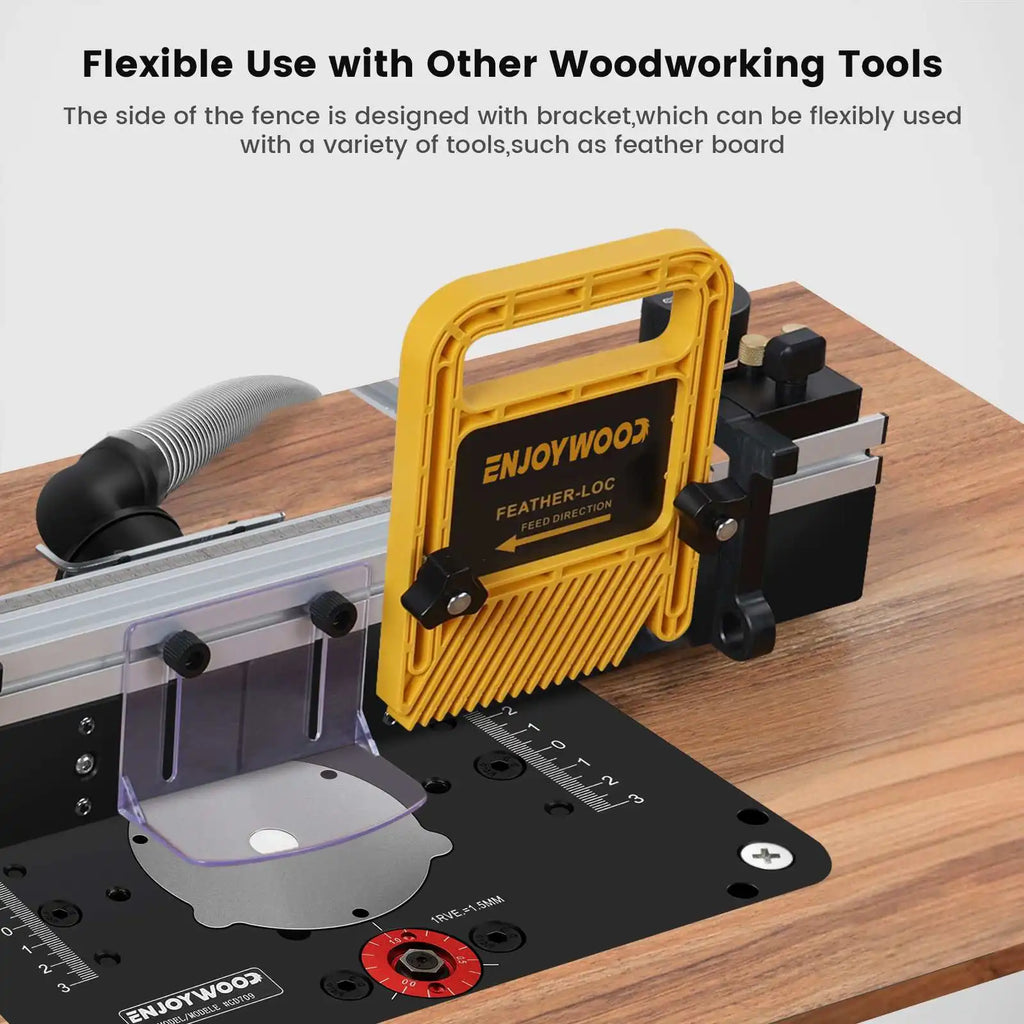 ENJOYWOOD 700 mm Router Table Fence with T-Tracks