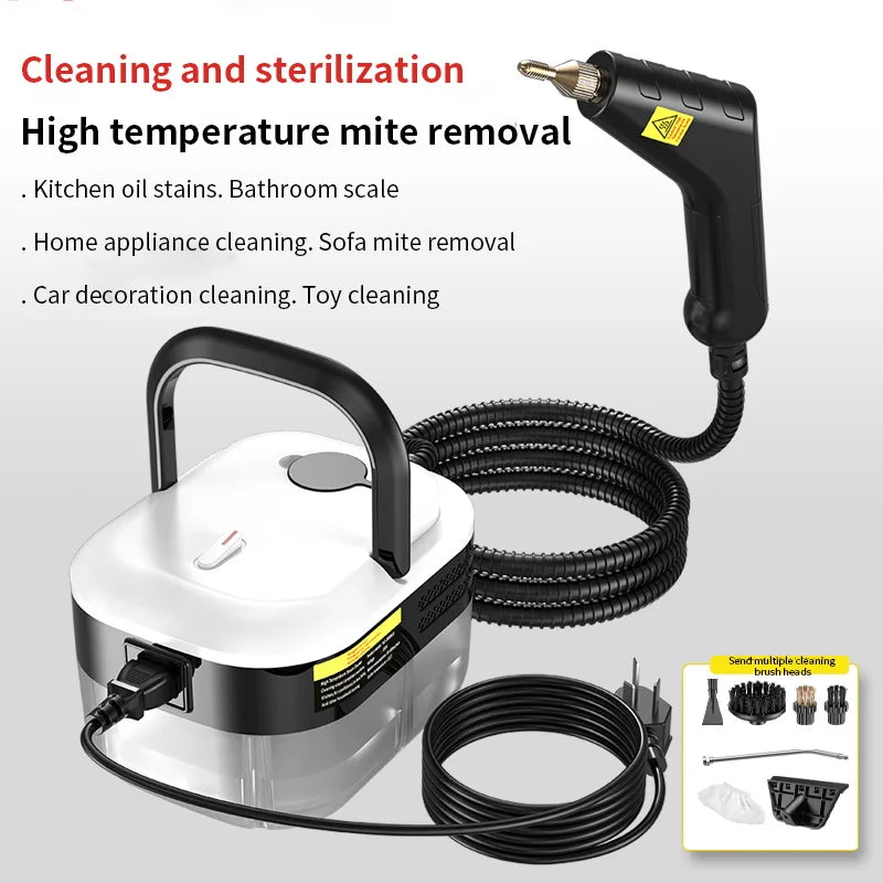 Portable Steam Cleaner High Pressure Household Sterilization for Air Conditioner, Sofa, Kitchen Hood Car Handheld Steamer Cleane