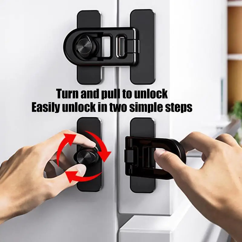 Fridge Child Safety Lock Keyless Refrigerator Door Latch Locks Oven Baby Proofing Oven Child Safety Lock for Household Accessory