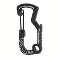 1/2/5pcs Outdoor Backpack Carabiner Multifunctional Print D Ring Spring Hook Metal Water Bottle Clip Aluminum Quick Release