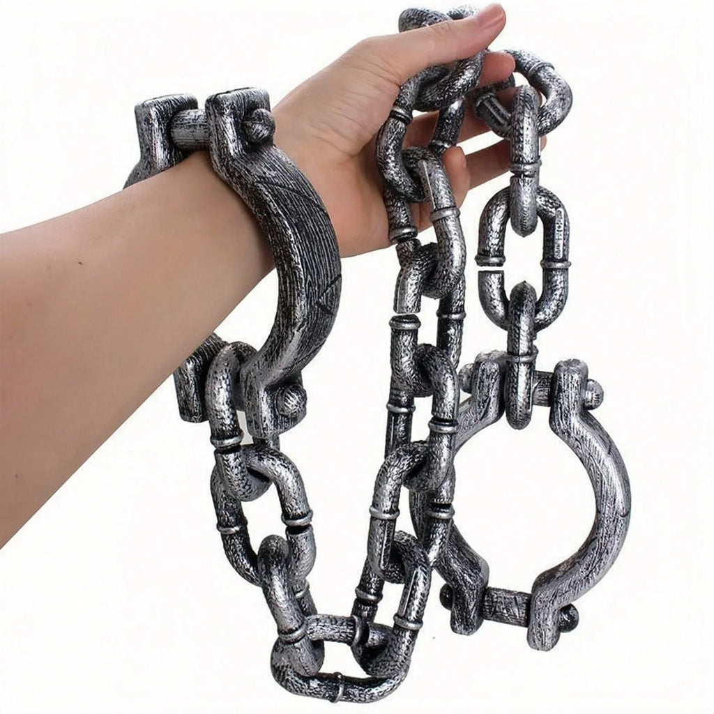 Halloween Costume Handcuff and Chain Props