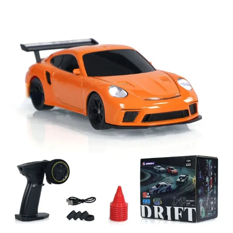 1/43 4WD 2.4G RC Drift Car with Gyro-Free Racing Setup