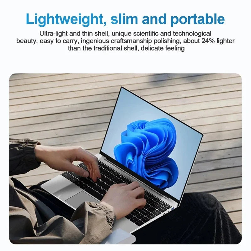 14.1" Ultra Slim Laptop Intel I9-10980HK Win11 Pro 16GB 2TB SSD FHD WiFi6 BT5.2 Gaming Office Student Portable Notebook