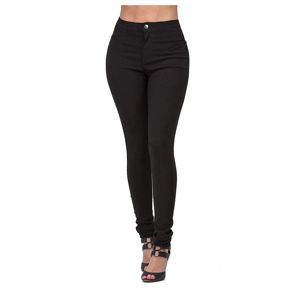 2025 New 7 Colors High Waist Slim Fit Jeans For Women Fashion Stretch Skinny Denim Pencil Pants Casual Female Trousers S-2XL