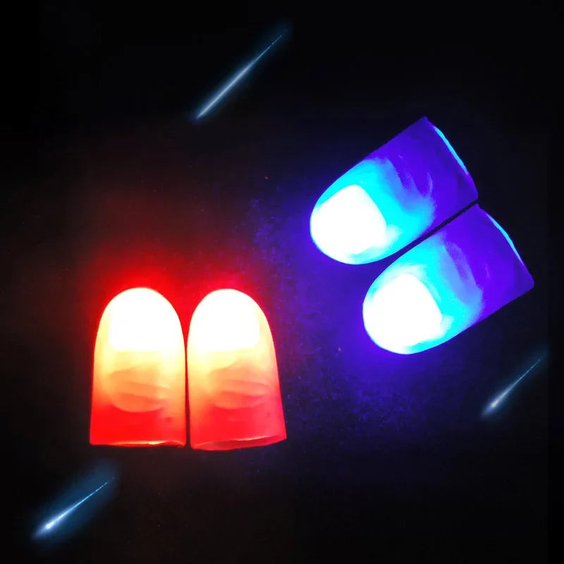 1/5pcs Luminous Thumb Glowing Props Thumb Finger Light Magic Trick Glow in the Dark Light Up Home Party Decoration