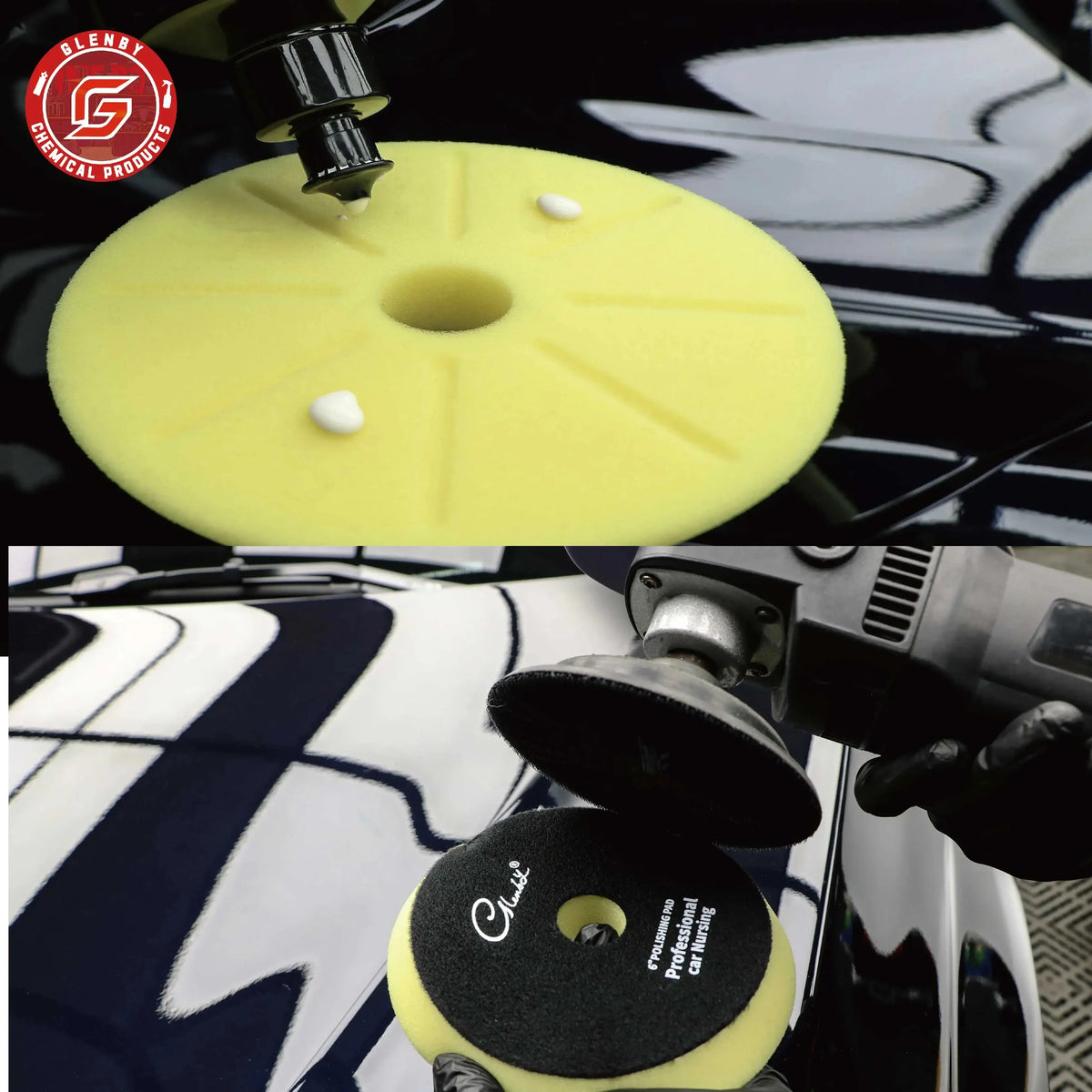 5 Inch Buffing Polishing Pads Flat Foam Sponge Waxing Pad Kit Tool For Car Polisher Buffer Auto Care Buffing Pads